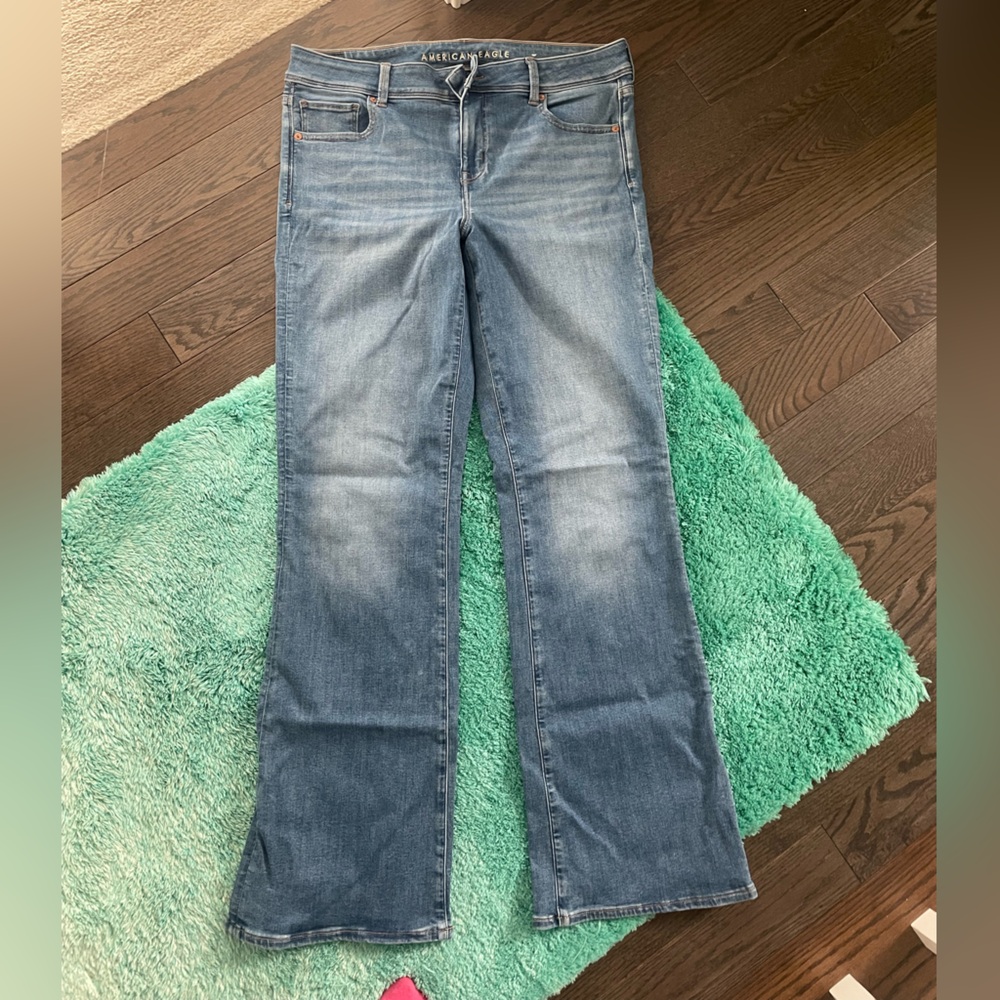 American Eagle Outfitters Women's Jeans - 16 Long LOW RISE FLARE